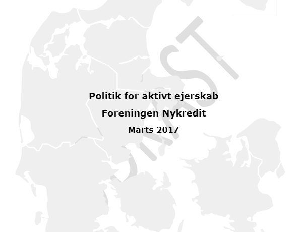 thumbnail of Politik for aktivt ejerskab for Foreningen Nykredit 2017