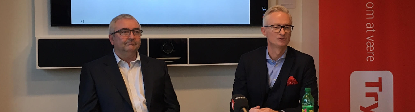 Der var en vis forbrødring mellem de to ærkerivaler Tryg-topchef Morten Hübbe og Alka-direktør Henrik Grønborg, da fusionen mellem de to blev meldt ud i december.